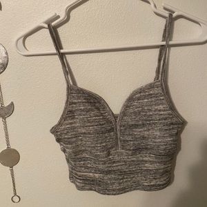 Grey Hollister Crop Tank
